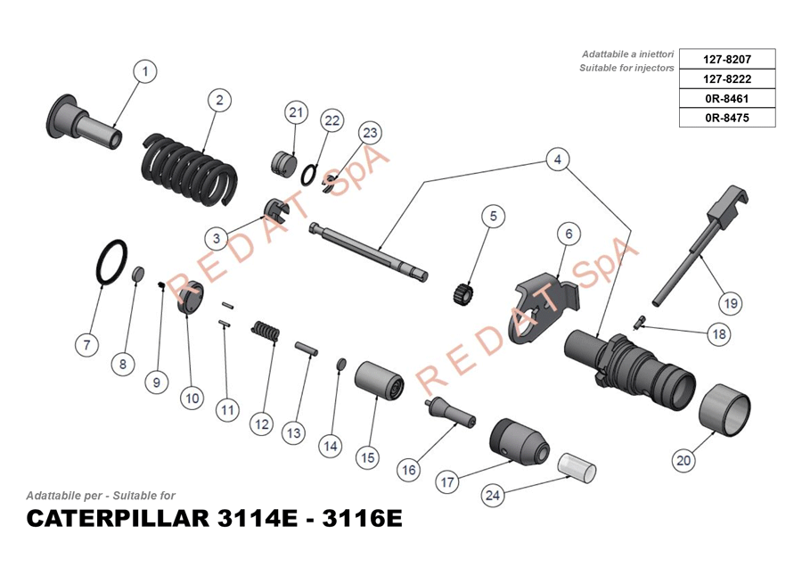 CATERPILLAR 3114E - 3116E